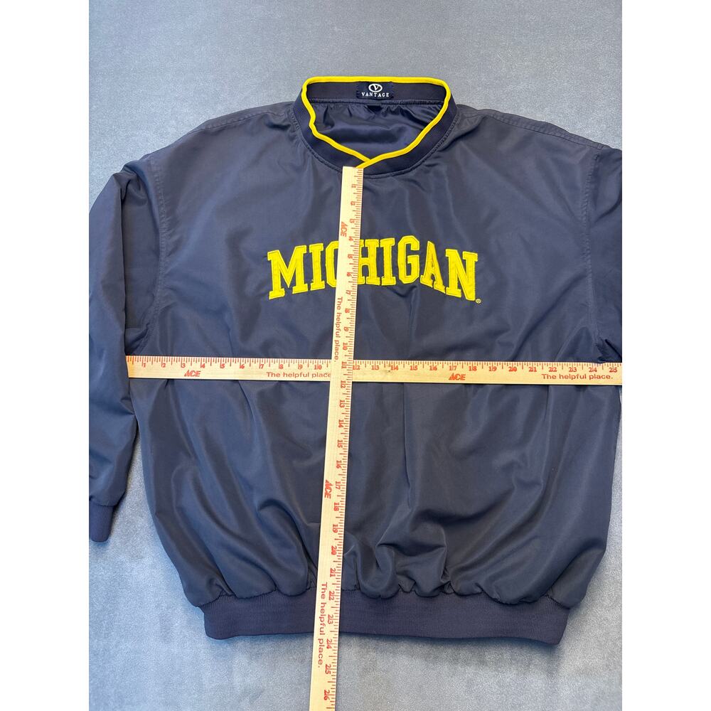 Vintage Michigan Windbreaker Pullover. Vantage Brand Mens XL - Great Condition - Picture 5 of 6